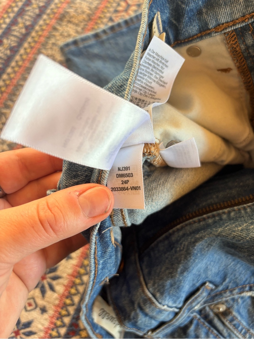 LIKE NEW Madewell The Perfect Vintage Wide Leg Crop Light Blue Denim Jeans 24P - Picture 11 of 12